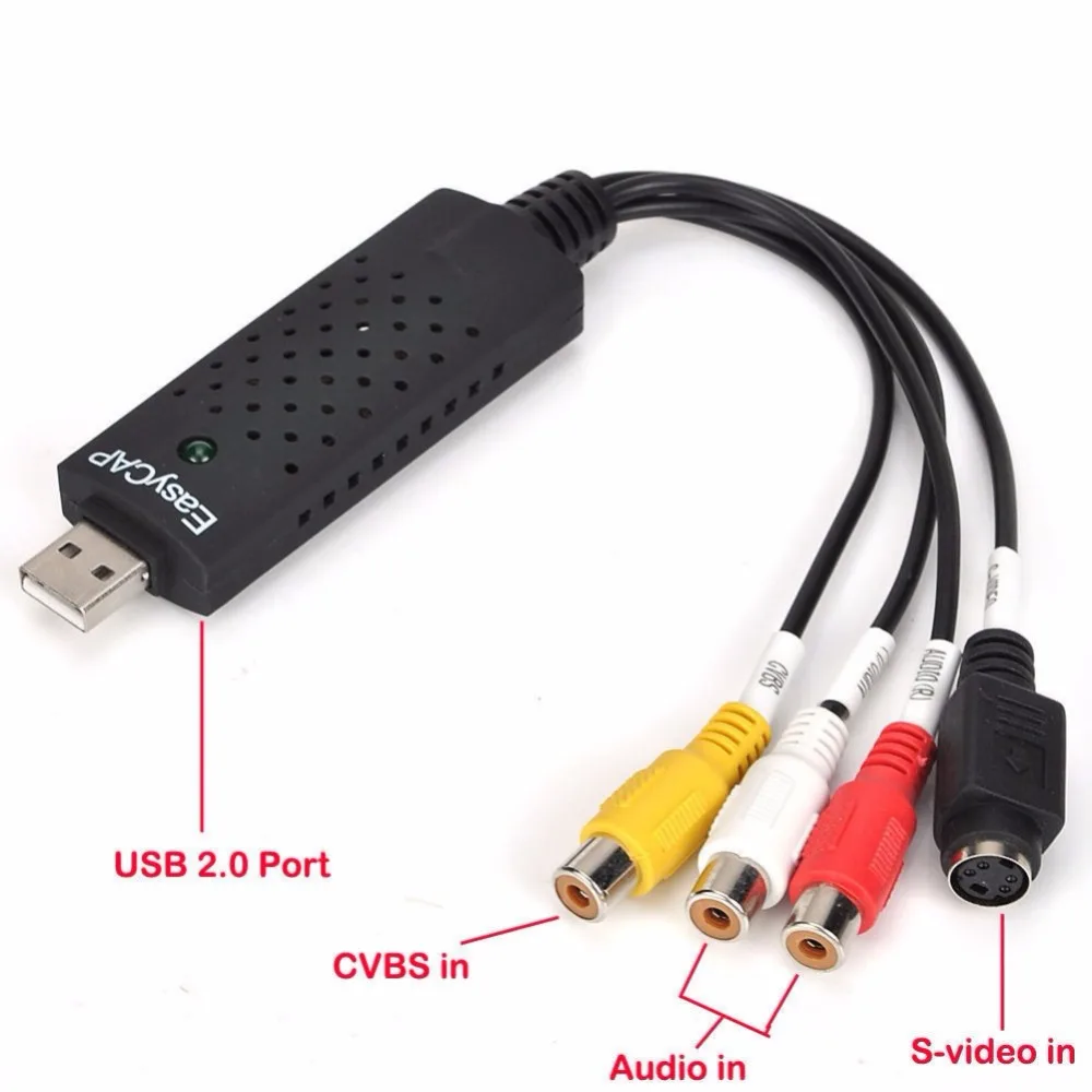 5 в 1 видео тюнер карты DVR Захват USB 2 0 аудио CVBS s адаптер конвертер Поддержка NTSC PAL