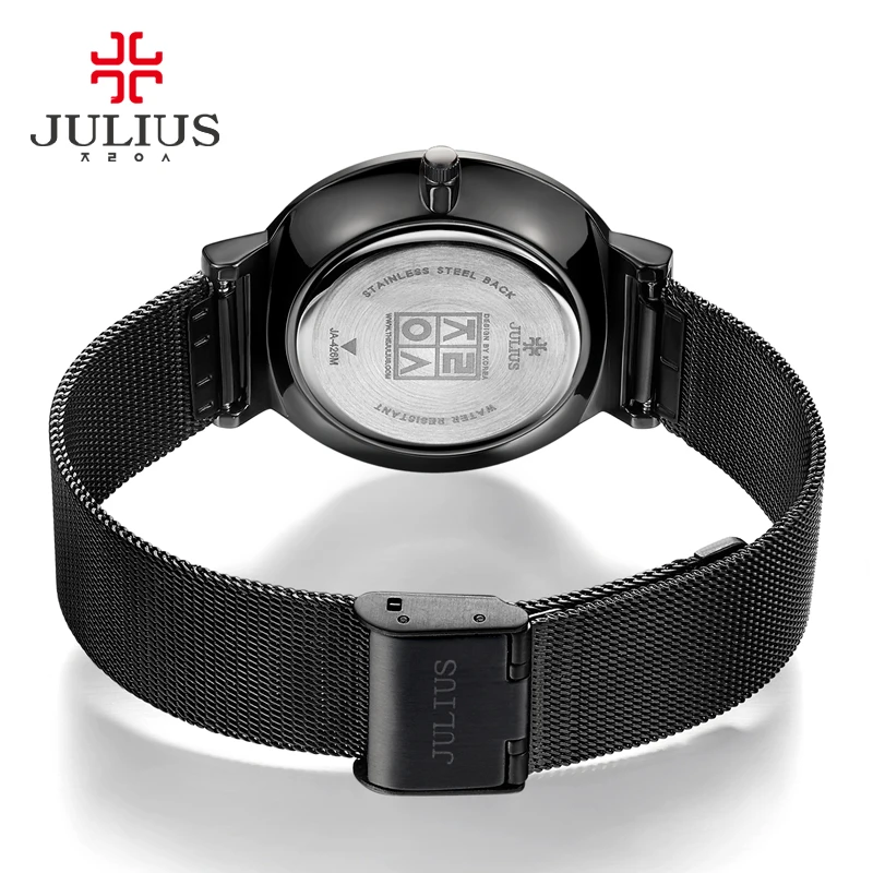 JULIUS JA 426 мужские серебряные золотые коричневые черные сетчатые кварцевые
