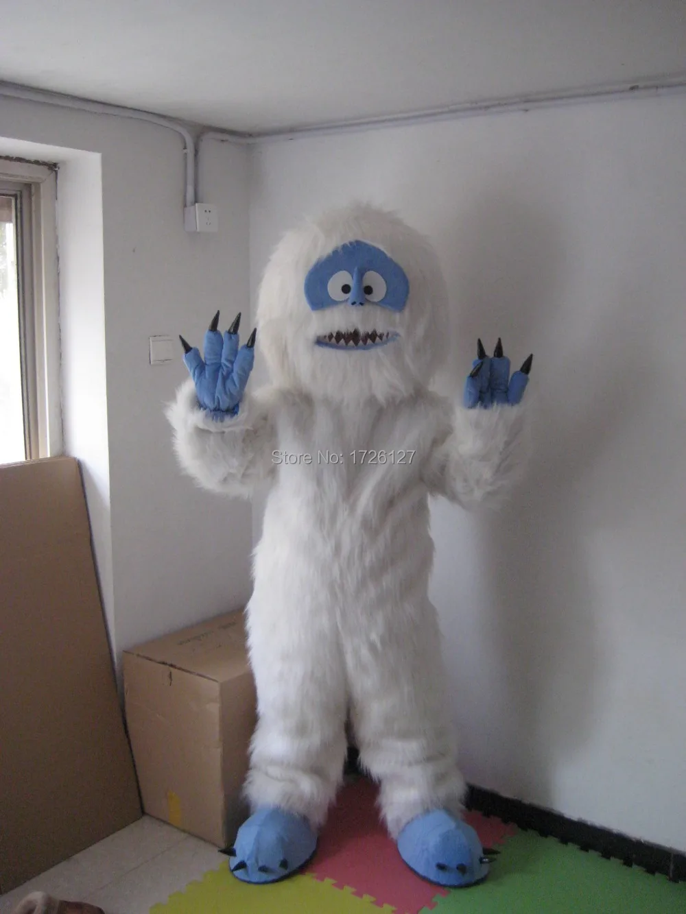 

Маскарадный костюм белого снежного монстра Yeti, маскарадный костюм на заказ, Аниме Косплей Набор, маскарадный костюм, карнавальный костюм