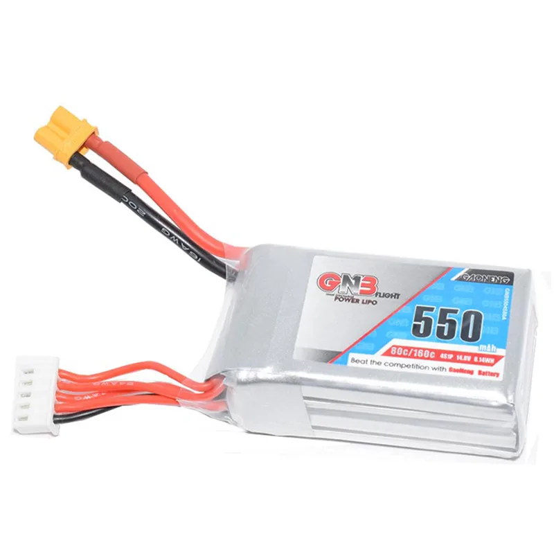 Аккумулятор Gaoneng GNB 14 8 в 550 мАч 80C/160C 4S Lipo с разъемом XT30 для радиоуправляемых