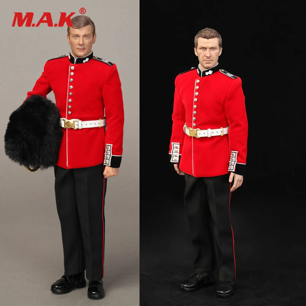 

1/6 Collectible Full Set The Guards Queen Palace Guards with Beard/without Beard Model Five Different Military Rank Accessories