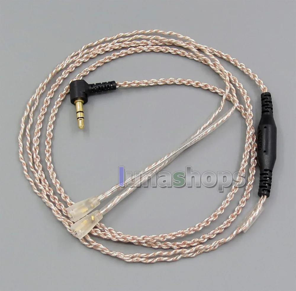 

EachDIY Earphone Silver Plated OCC Mixed Foil PU Cable For Sennheiser IE8 IE80 IE8i LN005643