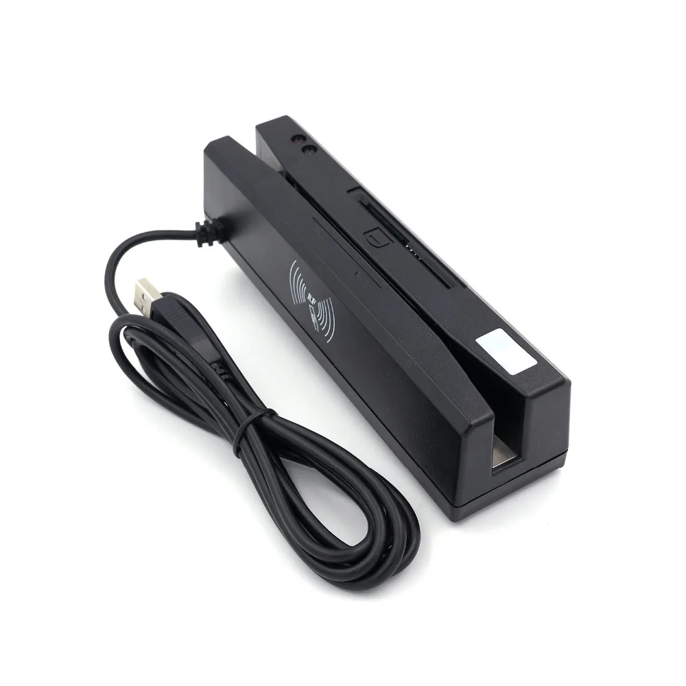 Магнитная полоса/IC & RFID MSR160 кард ридер USB полоса карты и IC Поддержка PSAM карты|card reader