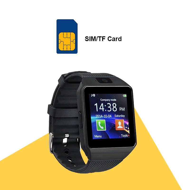 Новые смарт часы DZ09 для мужчин и женщин с Bluetooth камерой SIM/tf картой Android iOS