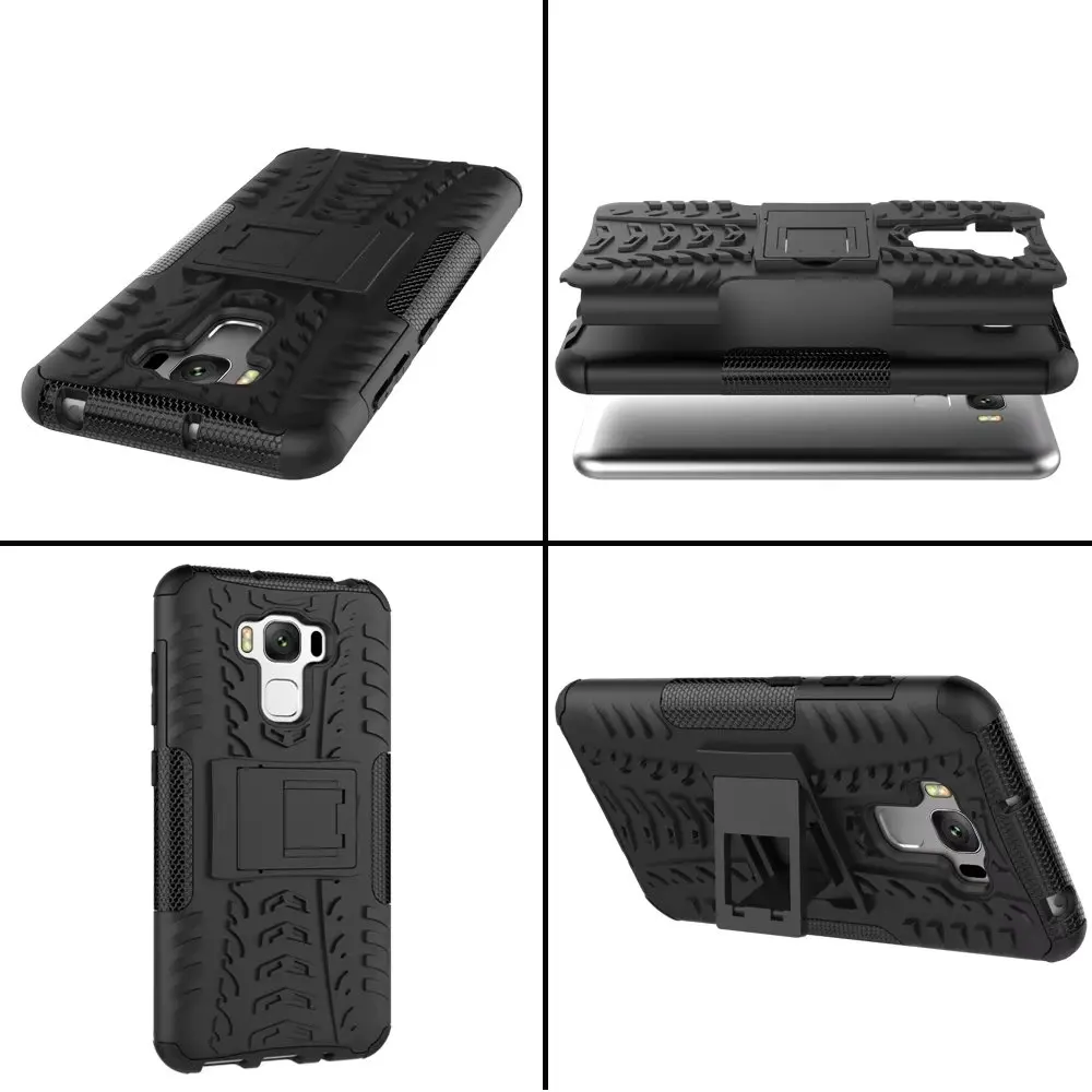 Новый для ASUS 3 Max Zenfone zc553kl Гибридный Dual Heavy Duty Жесткий PC + TPU Панцири Чехол 3max zenfone