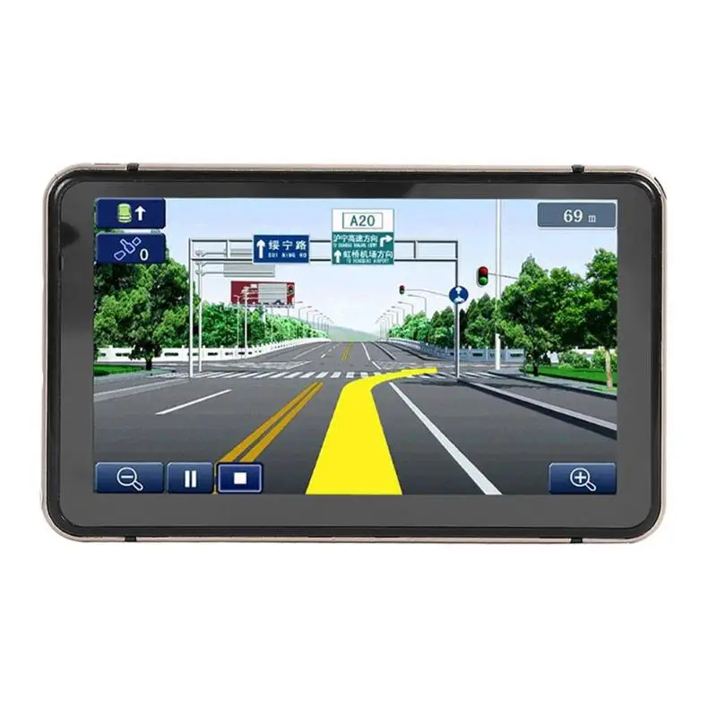 Android 4,4 7 дюймов gps навигация Сенсорный экран 800*480 пикселей Встроенный микрофон Bluetooth WiFi AV-IN Sat Nav Автомобильный видеорегистратор