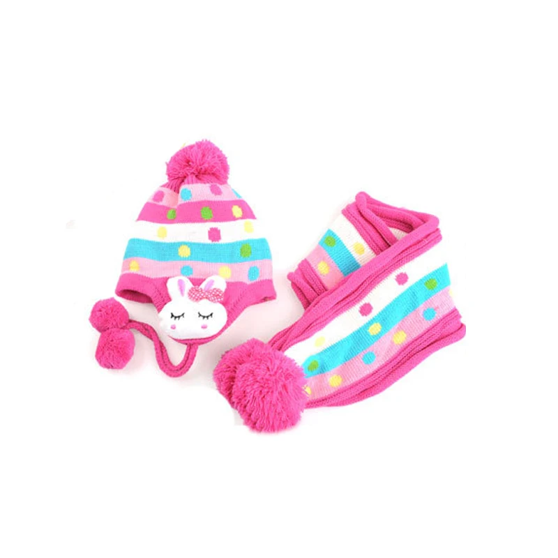 Детская зимняя шапка лидер продаж 2017 Теплая Зимняя кепка шарф для милых