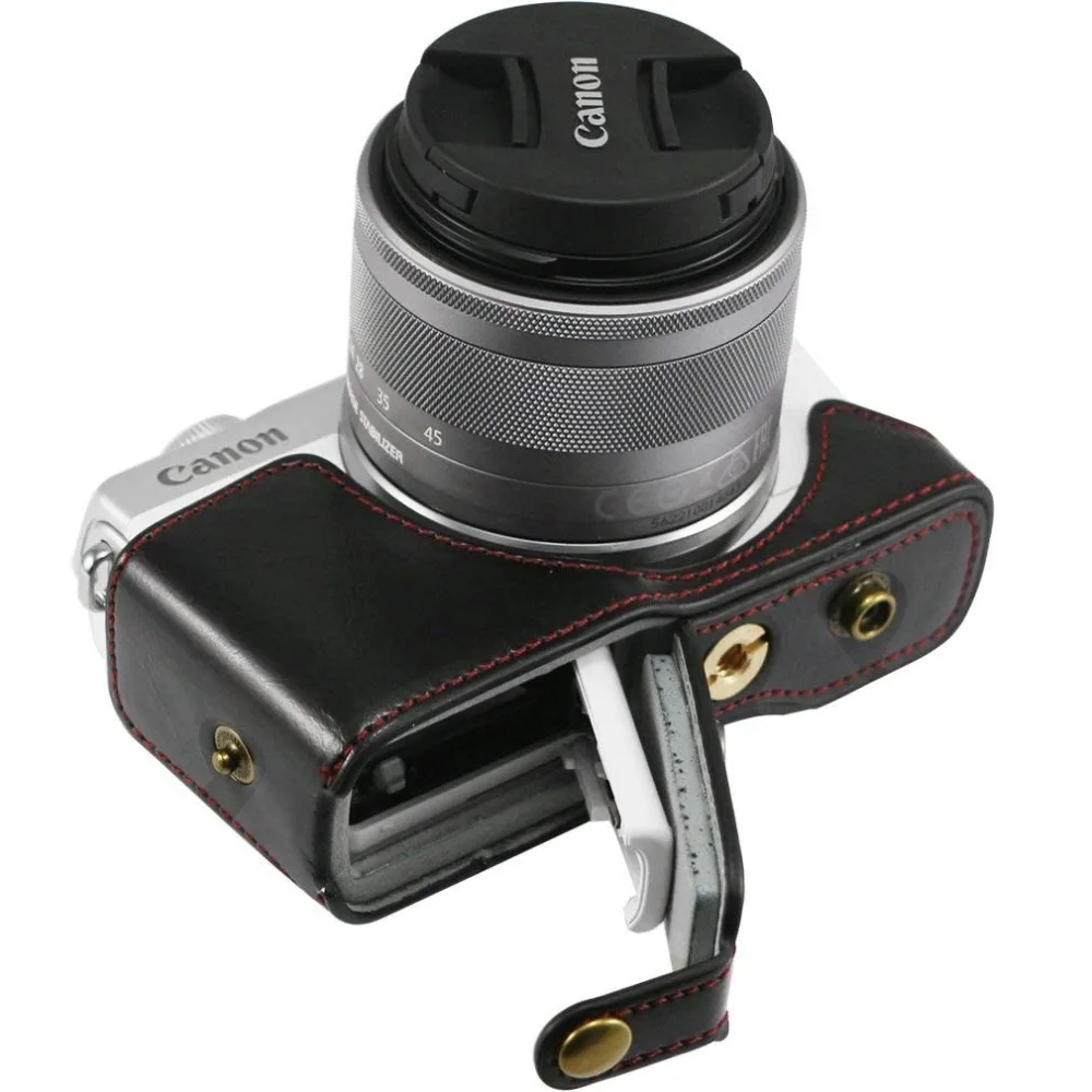 Кожаный чехол для камеры Canon EOS M10 M100 M200 Роскошный из искусственной кожи с