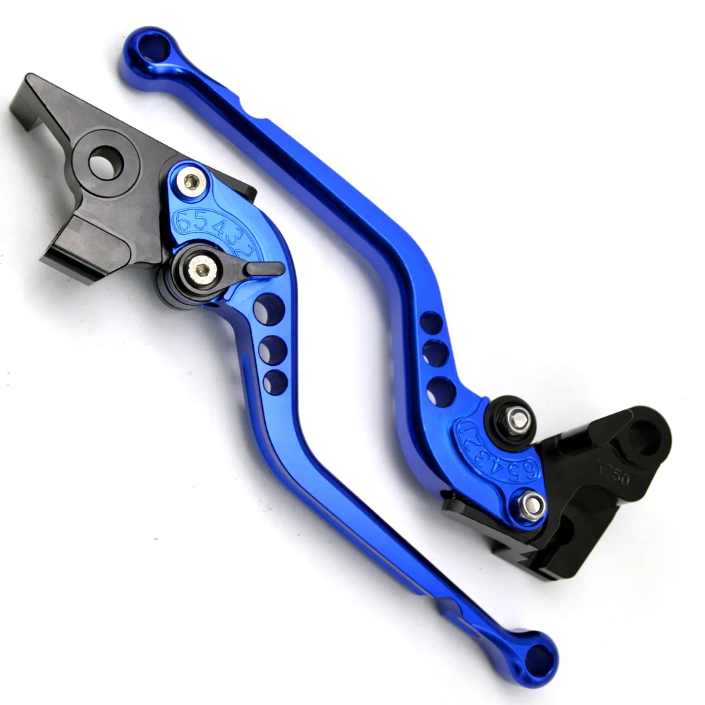 Короткие и длинные для Gilera GP 800 GP800 2007 2009 2008 аксессуары мотоциклов ЧПУ Рычаги Тормозная система сцепления - Цвет: Regular-Blue