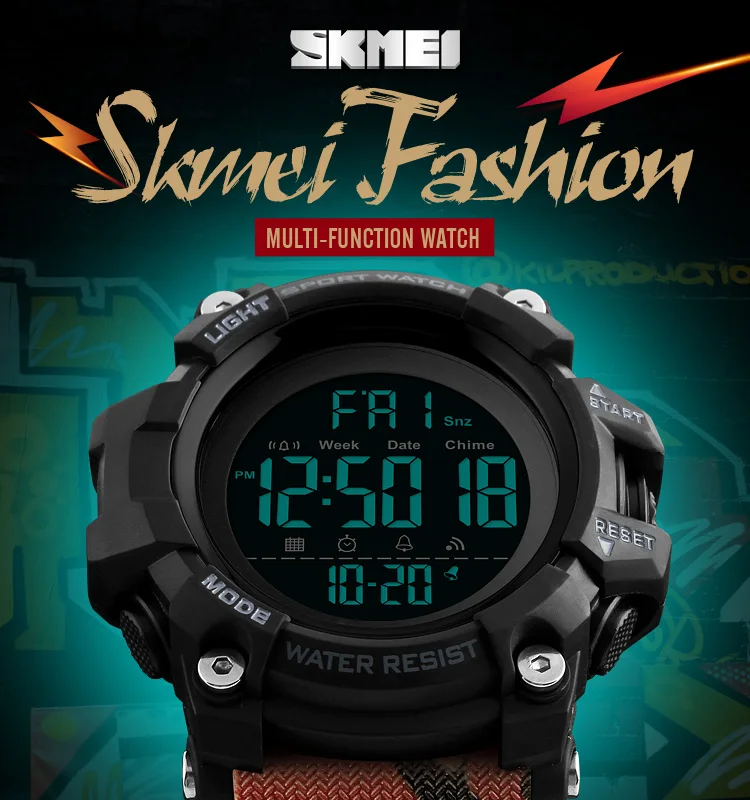 SKMEI Men Sport Watch Chronograph Fashion Man Watch Top Water Resistant Countdown Clock Digital Wristwatch Relogio Masculino Hot