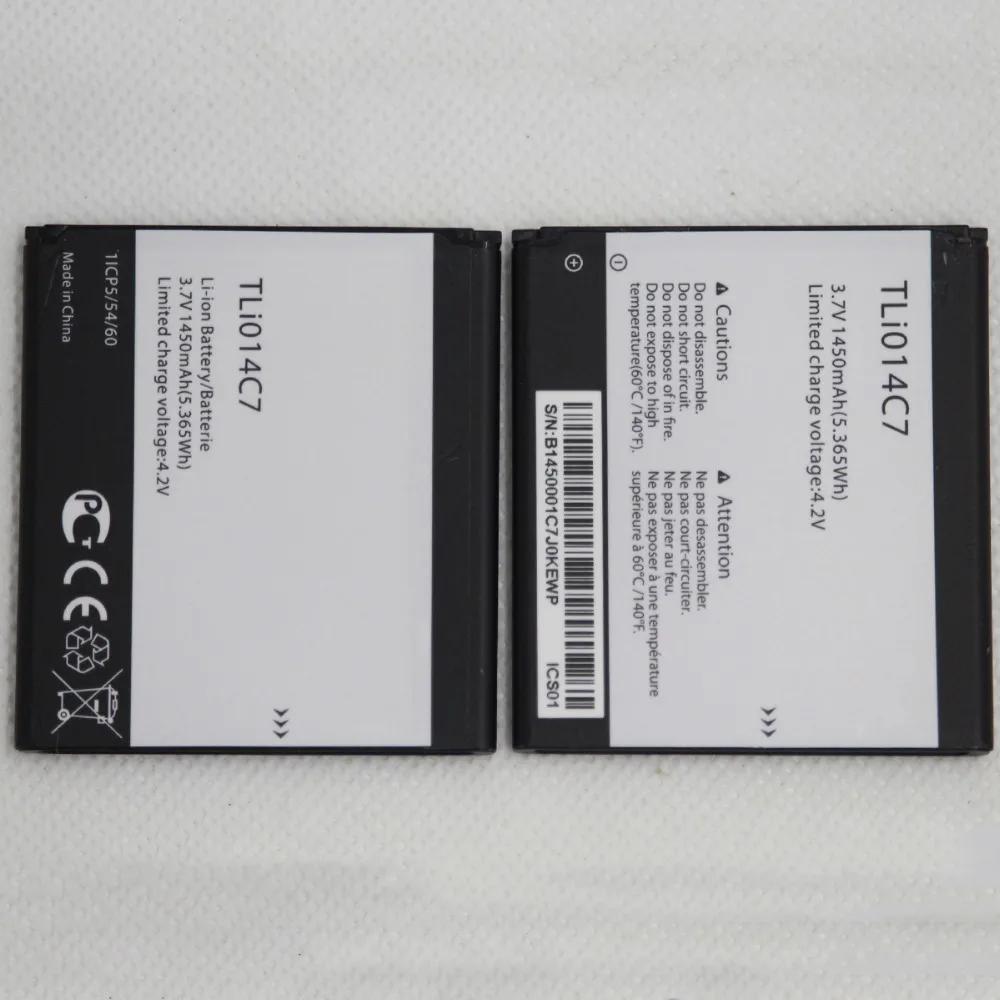 2 шт./лот 3 7 V 1450mAh TLi014C7 аккумулятор для телефона Alcatel One Touch Pixi First 4024D 4 0 &quotTLi014C