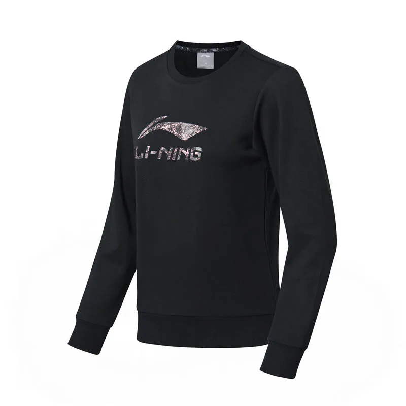 Li Ning женский трендовый свитер прямой крой вязаный 87% хлопок 13% полиэстер Удобная