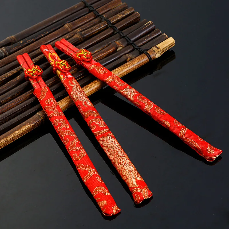 Свадебные палочки 10 пар изысканные с драконом и Фениксом для невесты|chopsticks