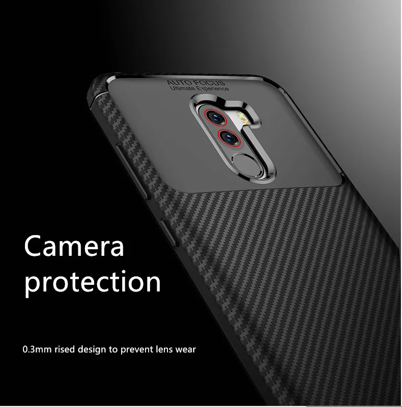 For Xiaomi PocoPhone F1 Case Cover Luxury Shockproof Carbon High Quality Soft TPU Silicone Back Funda | Мобильные телефоны и