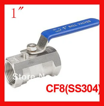 

New arrival 1" CF8 1pc ball valve, one piece female thread ball valve for water,oil and gas