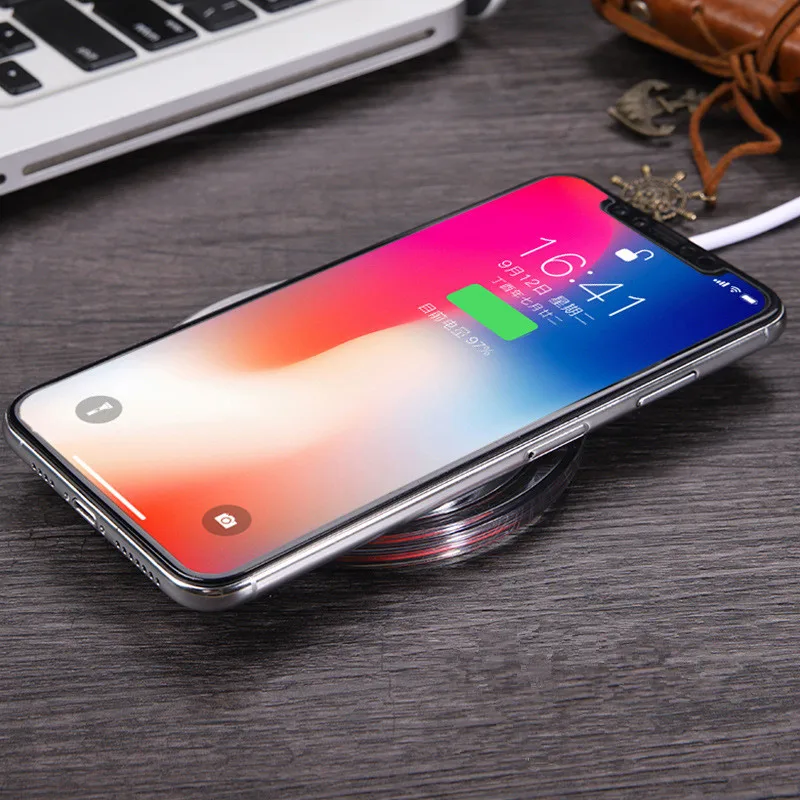 Фото Qi Беспроводное зарядное устройство для зарядки Индукционное USB Apple iPhone 8 11 Plus/X samsung Qi Беспроводное зарядное устройство для зарядки Индукционное USB Apple iPhone 8 11 Plus/X samsung