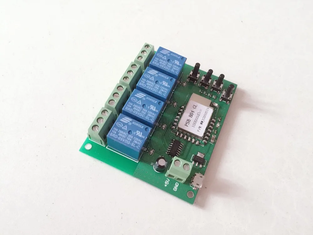 AC 220V 4CH jog self-lock inter-lock Профессиональный Wifi переключатель умный дом