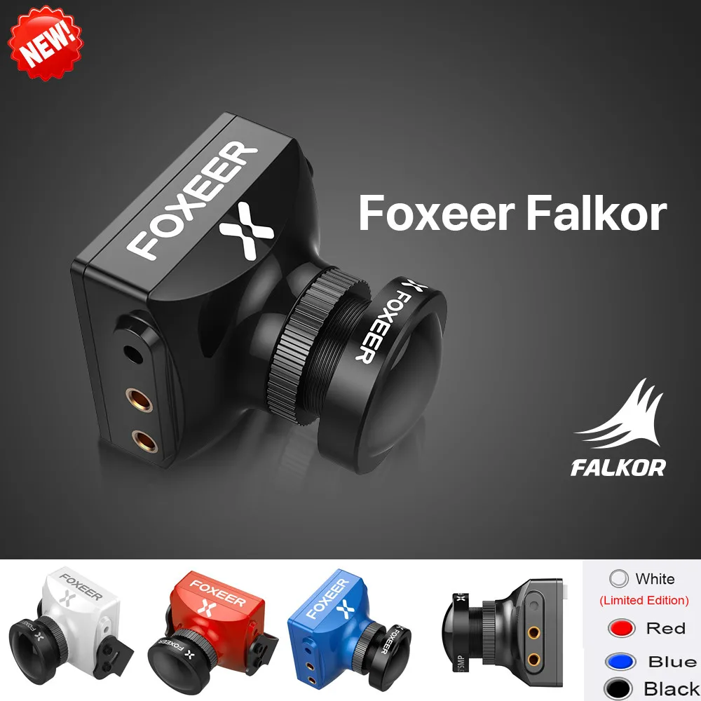 Новое поступление Foxeer Falkor CMOS 1/3 FPV камера 1200TVL 4:3 16:9 PAL/NTSC переключаемая фотосессия