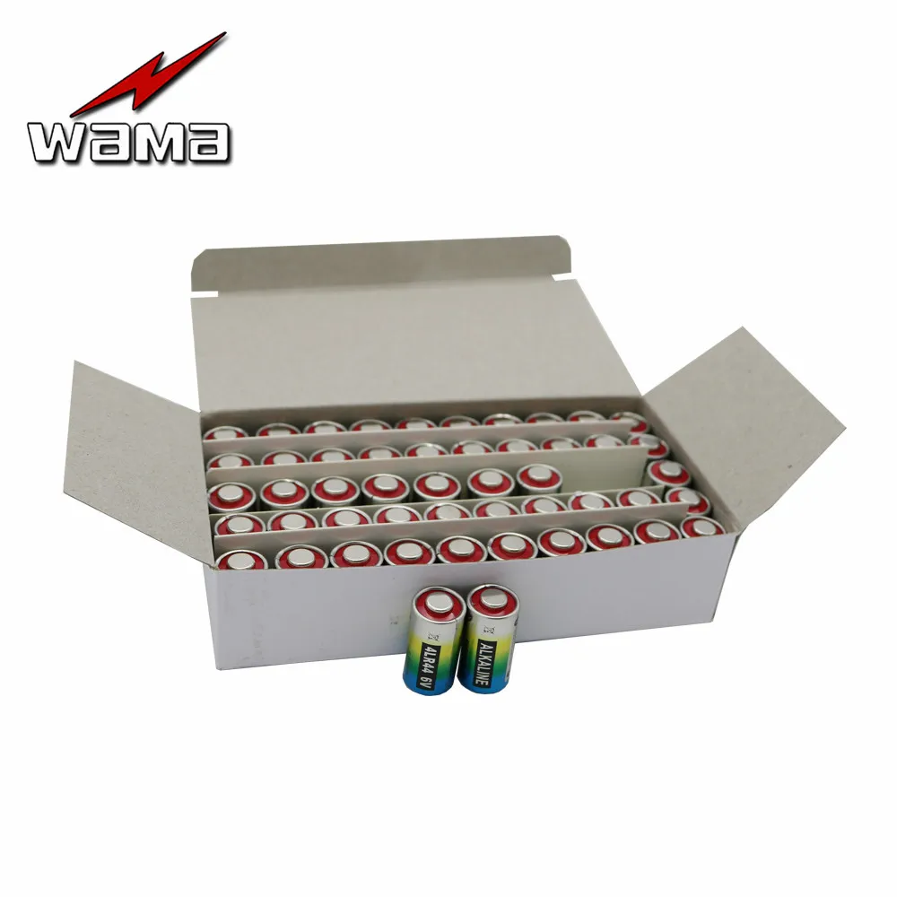 100 шт./лот Wama 4LR44 батарея L1325 PX28A 476A A544 28A 6 В щелочные батареи Аккумулятор для