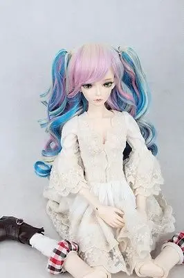 [Wamami] 97 # цветной длинный парик/2 * зажим 30 40 см для 1/4 MSD AOD DOD DZ BJD Dollfie 7 &quot 8&quot|bjd dollfie|msd