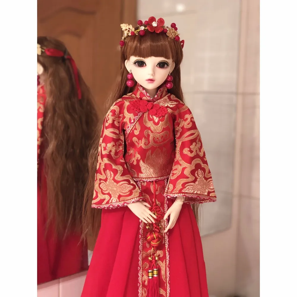 Шарнирная кукла 60 см игрушки высшее качество китайская Кукла 18 шарниров
