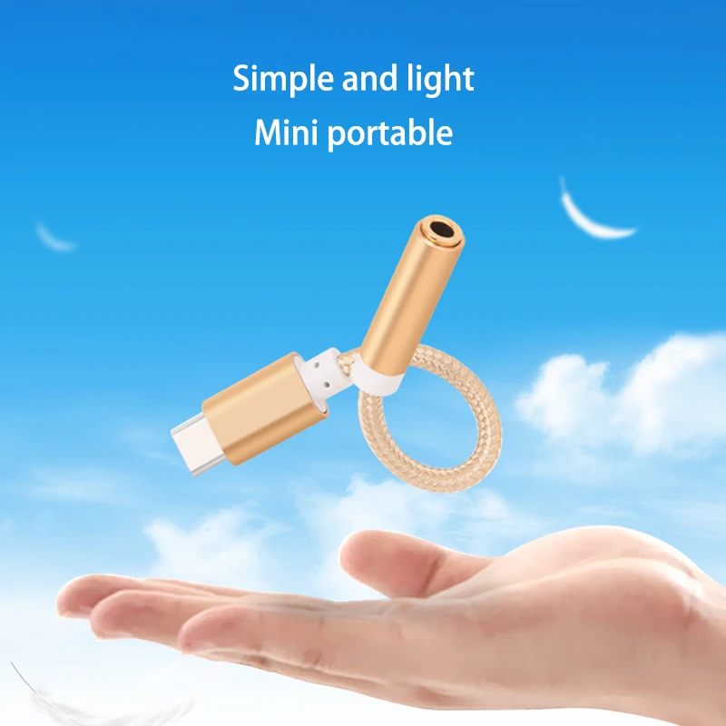 AUX аудио кабель USB Type C к 3 5 адаптер для наушников мм преобразователь xiaomi 6 Letv 2 2pro max2