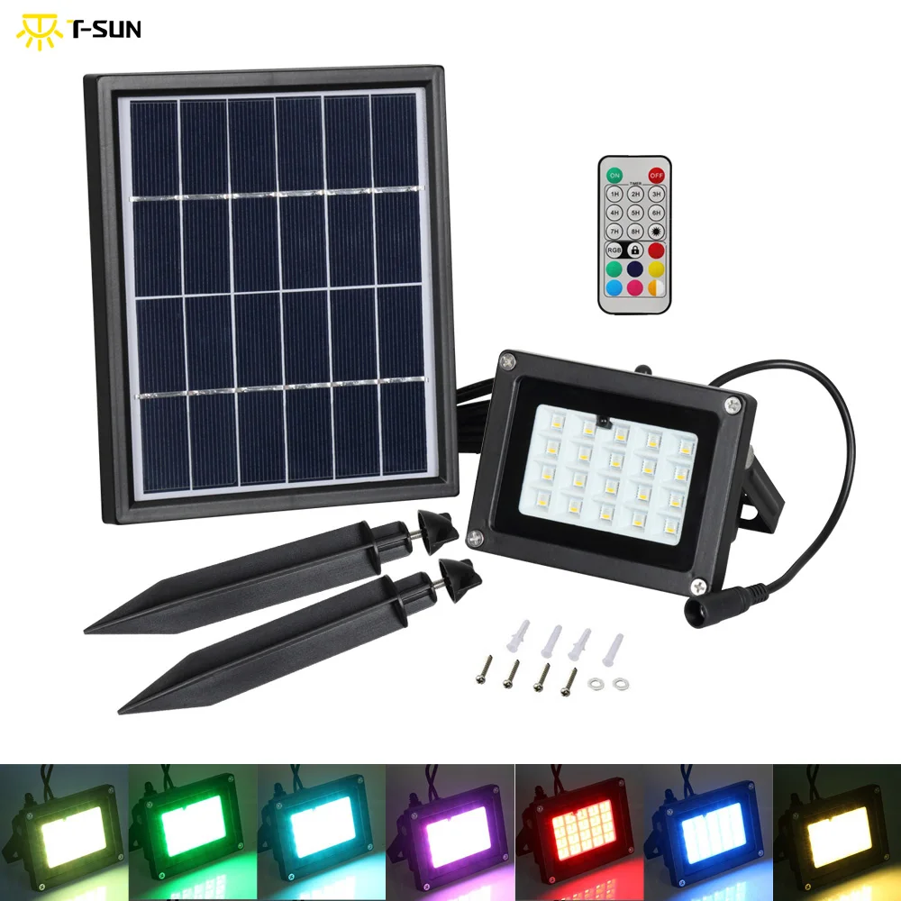 T SUNRISE Солнечный свет 10 Вт 20 светодиодов Наружное освещение водонепроницаемый IP65