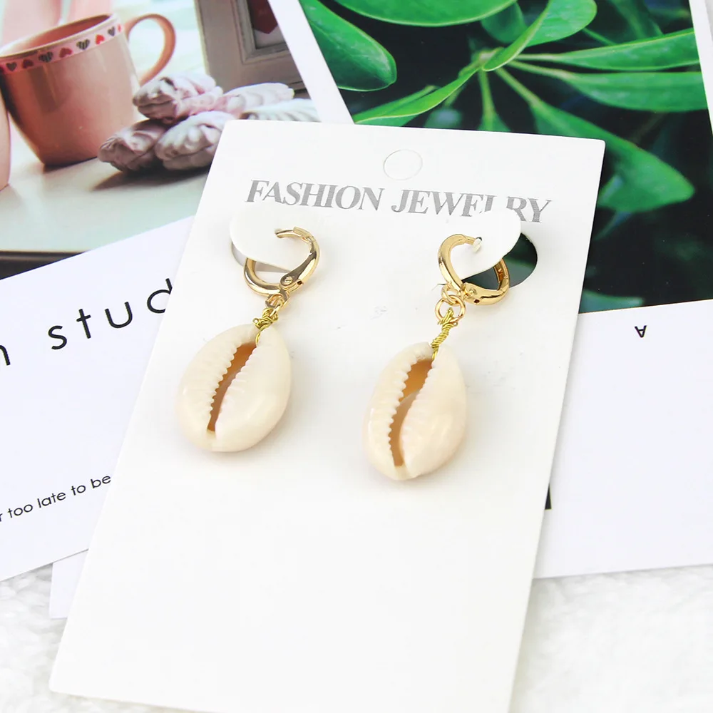 

TOUCHEART Fashion Turtle&Shell&Conch Earrings For Women Jewelry Statement Gold Earrings Charm Mermaid Stud Earrings SER190088