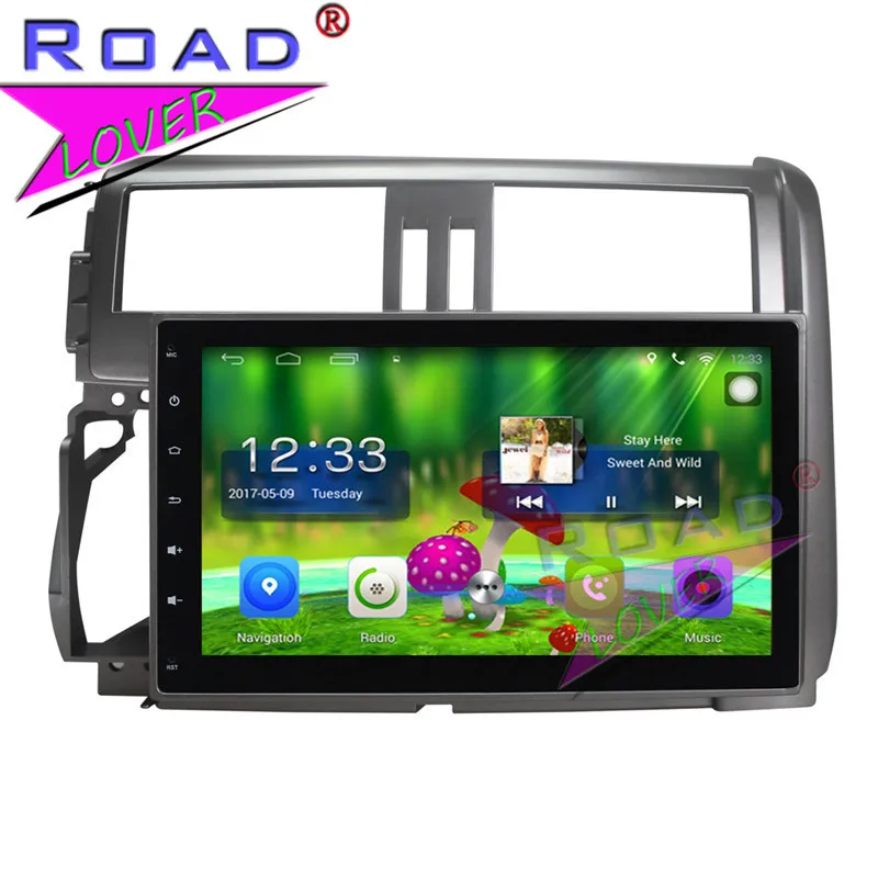 

TOPNAVI Android 6.0 2G+32GB 9" Car Head Unit Audio For Toyota Prado 2010-2013 Stereo GPS Navigation Auto Player NO DVD MP3 2Din