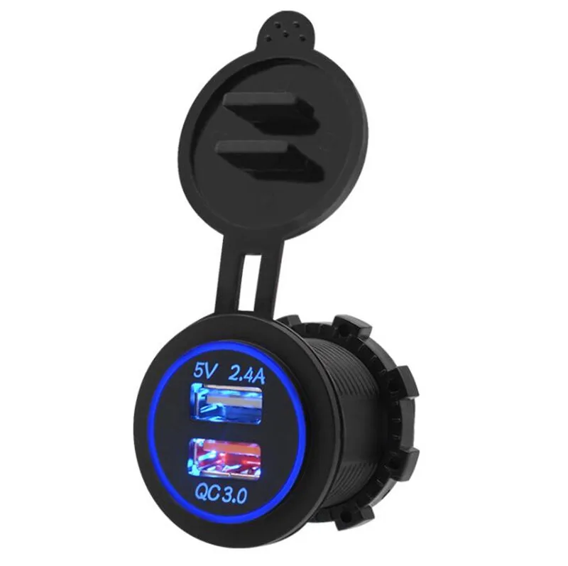 Автомобильное зарядное устройство WUPP с двумя USB-портами 12-24 в пост. Тока |