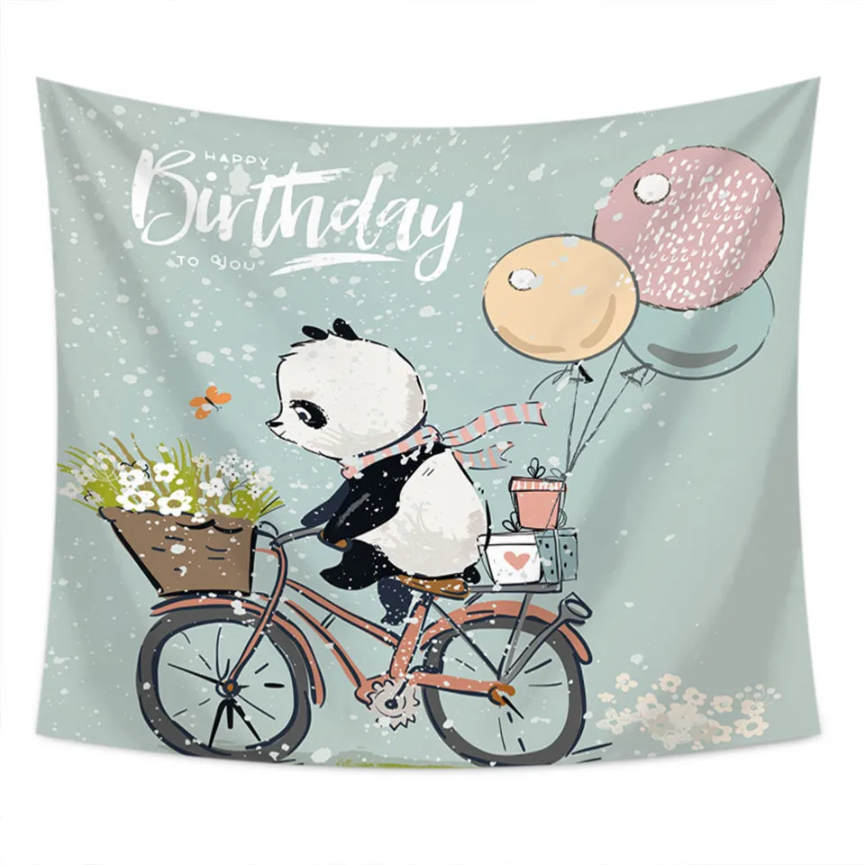 SOFTBATFY с милой собачкой Лебедь гобелен животными на стене для домашней вечеринки