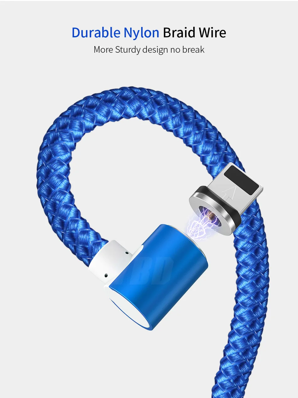 YBD 1 м Магнитный usb кабель для зарядки samsung Xiao mi Red mi Note 7 mi 9 mi cro USB C кабель USB провод для iPhone huawei Honor