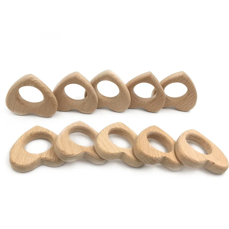 Детский деревянный Прорезыватель для зубов натуральный браслет кормления из