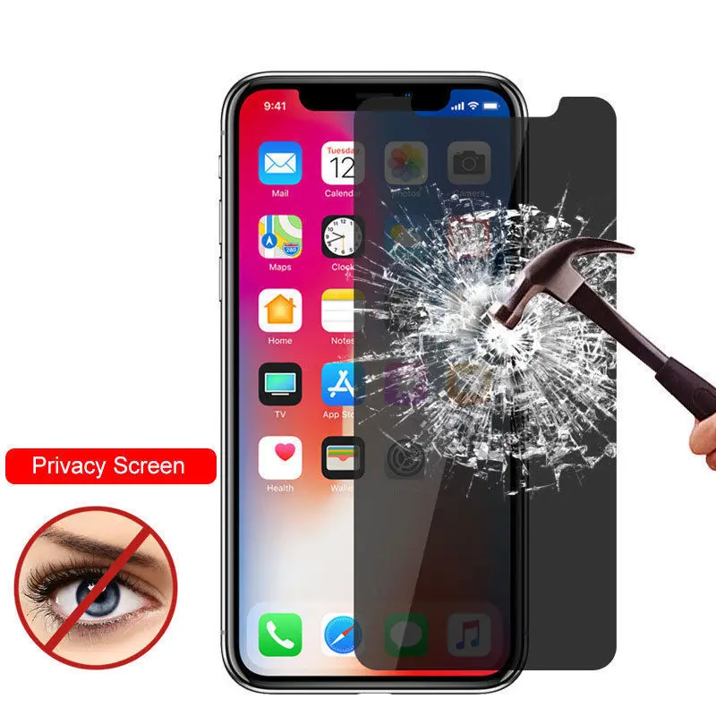 Антишпионское 2.5D Закаленное стекло для iPhone 7 Plus 6 6s защита конфиденциальности