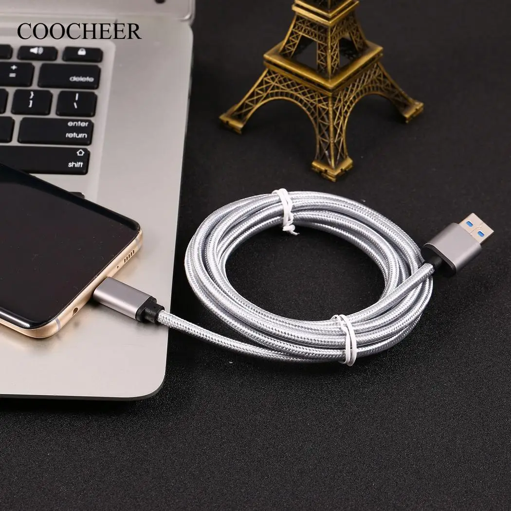 Кабель USB 3 0 Type-C с нейлоновой оплеткой для быстрой зарядки данных | Электроника