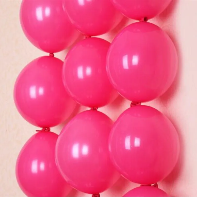 50pcs12 дюймов латексные фиолетовый Хвост шары Baby Shower Свадебные украшения для