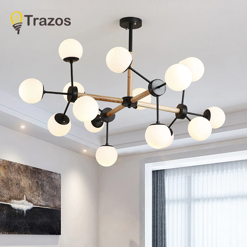 TRAZOS Новая современная светодиодная Люстра для гостиной спальни столовой