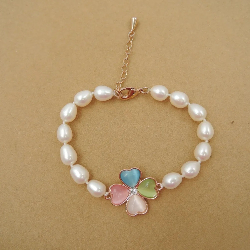 

100% NATURE FRESHWATER PEARL Bracelet-AAAAA high good quality- Gold plating