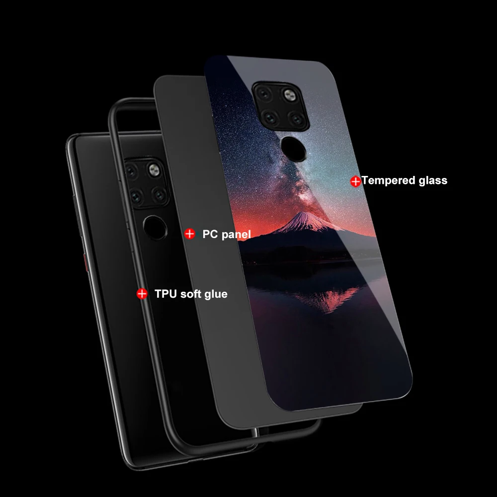 Ciciber роскошный чехол с черепом для huawei P30 P20 mate 20 Lite Pro закаленное стекло чехлы