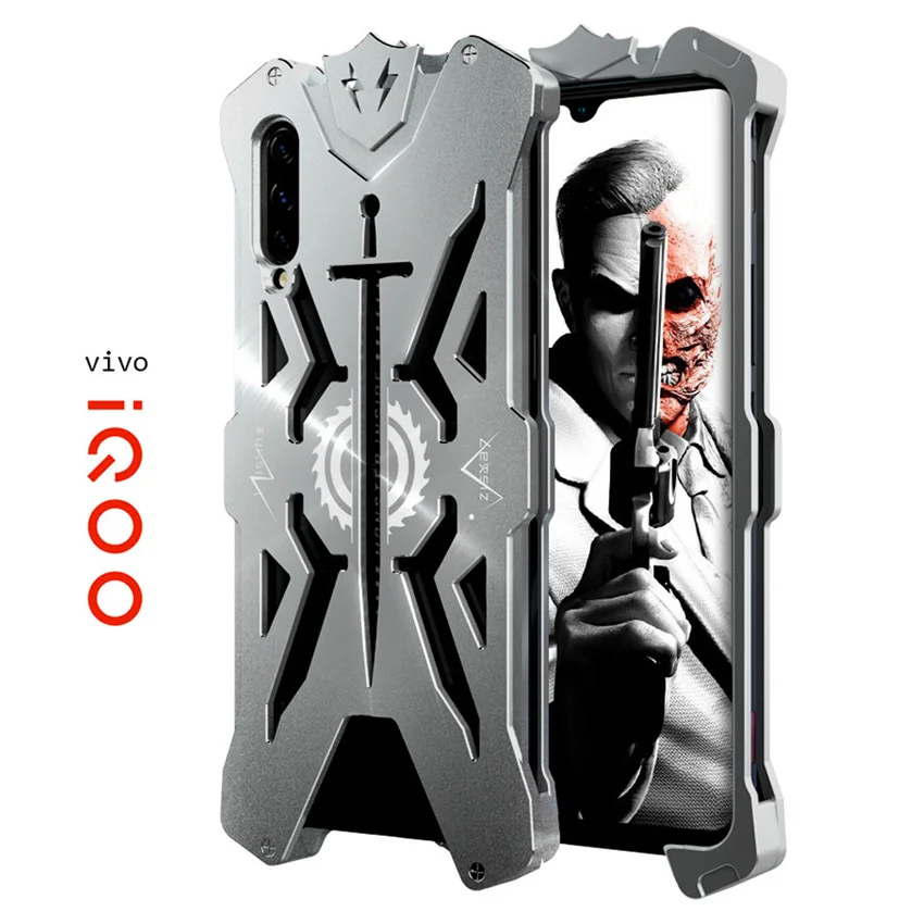 Чехол для VIVO iQOO оригинальный роскошный чехол Zimon Thor сверхпрочный металлический