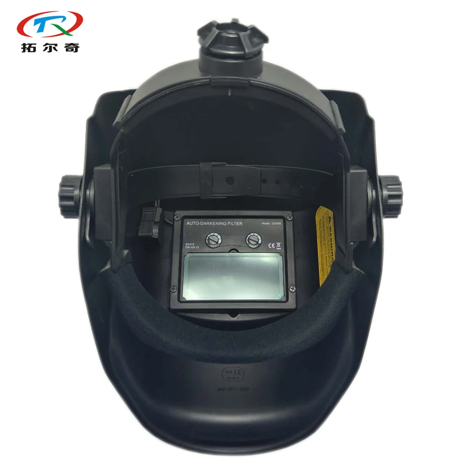 

Welding Helmet Mask Equipment Auto Darkening solar and battery full face adjust DIN Welding helmet soft headband HD32(2233DE)
