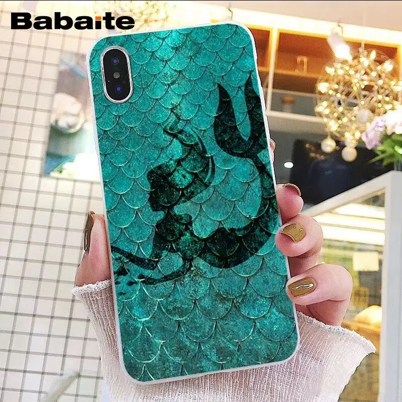 Babaite модная Русалка хвост Bling масштаб чехол для телефона iphone 11 Pro 11Pro Max 8 7 6S Plus 5 5S SE XR X XS MAX 10 Coque