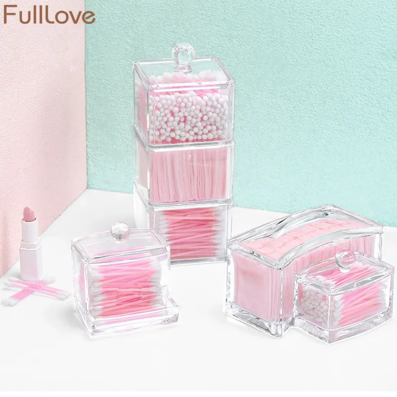 FullLove 2018 новый акриловый прозрачный ящик для хранения хлопка ватные палочки
