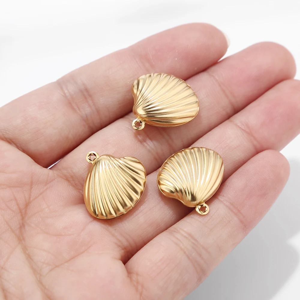 Подвески из нержавеющей стали в форме морской ракушки ювелирные изделия