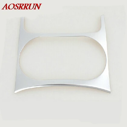 

car-styling water cup holder frame cover trim strips stainless steel Armrest box decorative sequin 3D stickers for Audi Q5