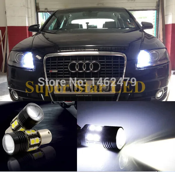 2 x белый 6000K 1156 7506 P21w Canbu без ошибок Q5 чипы светодиодный лампы для Audi A1 A3 A6 S3 Q7 и ДРЛ дневные ходовые огни