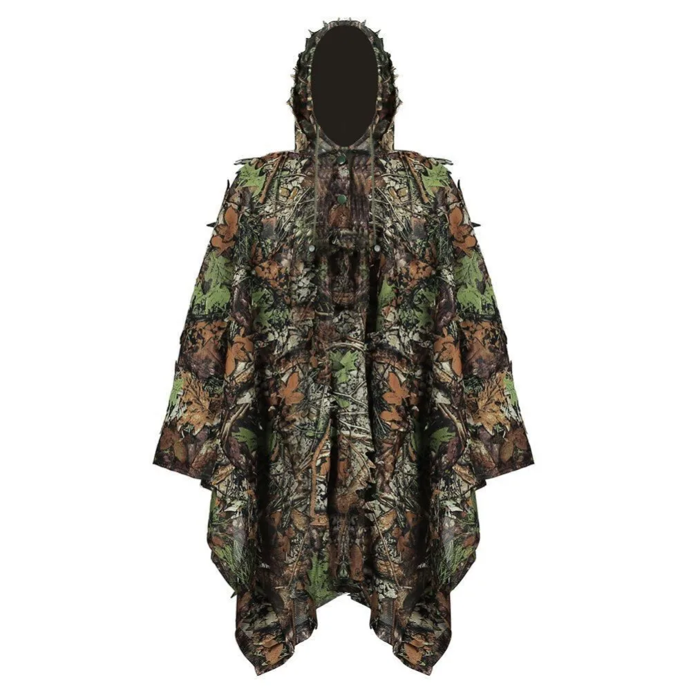 3D PUBG Ghillie Костюмы камуфляж листья лесной лист наружный кленовый бионический Yowie