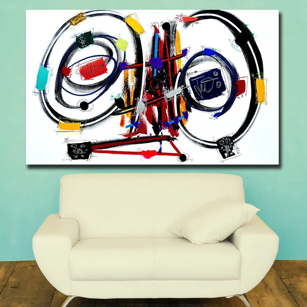 Fashion Pop Art Printing Abstract Eye Oil Painting Home Decor On Canvas Modern Wall Print Poster | Дом и сад