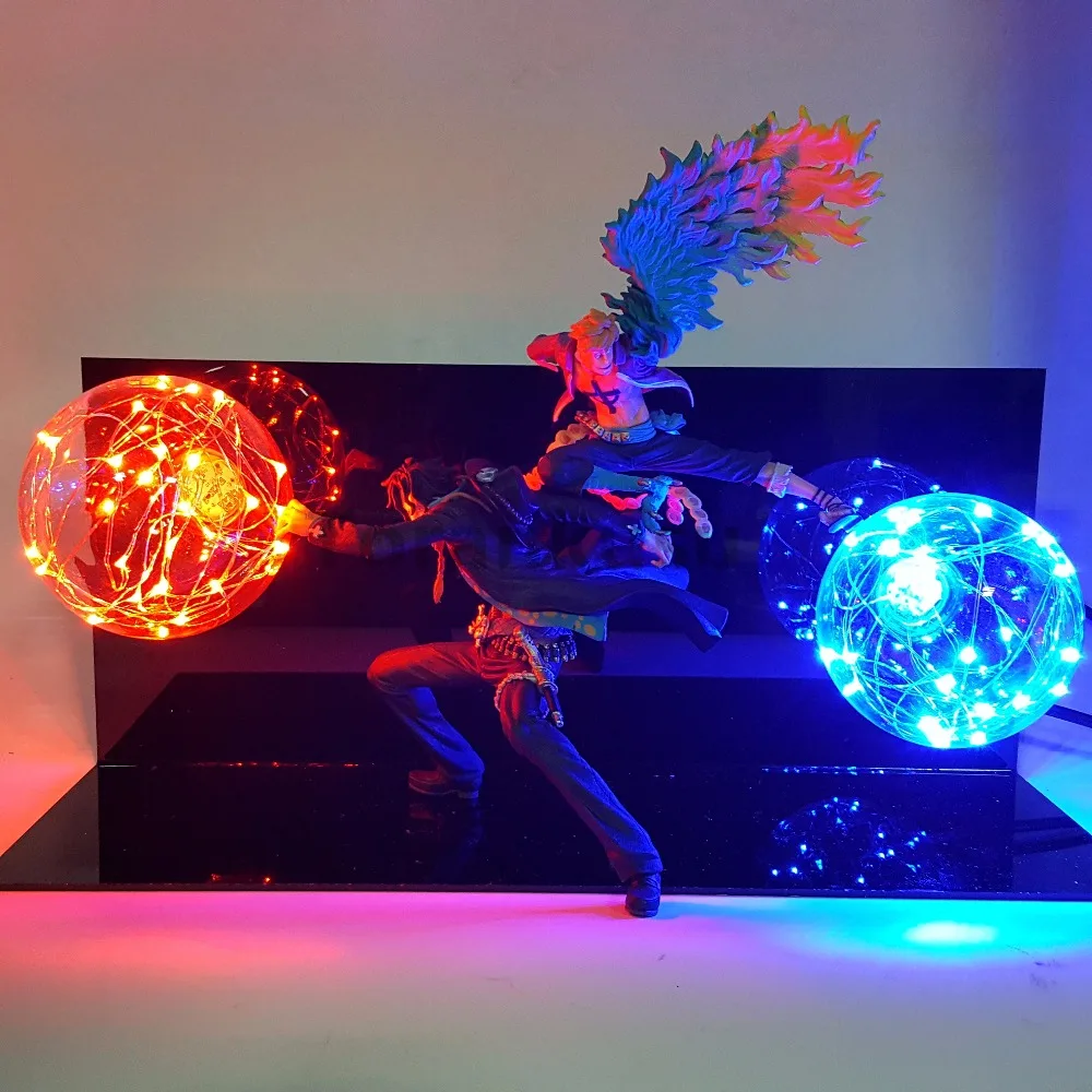 Светодиодная настольная лампа для мальчиков одна фигурка Марко Ace|toy one piece|model toytoys