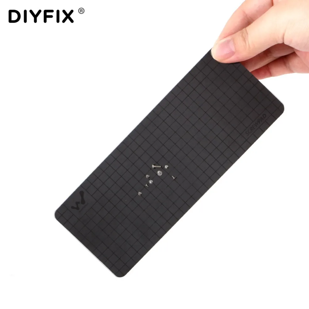 DIYFIX 165*65 мм магнитный винт памяти мат диаграмма мини Мягкий рабочий коврик Мобильный телефон ремонт ручные инструменты